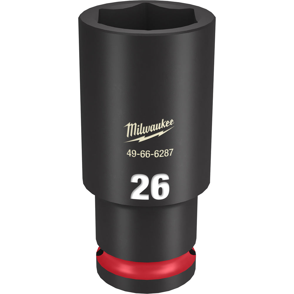 Milwaukee Shockwave 1/2" Drive 26mm Deep 6 Point Impact Socket 49666287