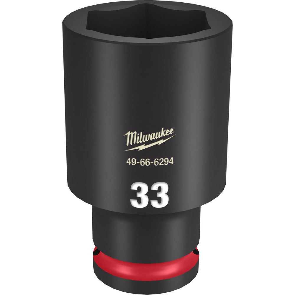 Milwaukee Shockwave 1/2" Drive 33mm Deep 6 Point Impact Socket 49666294
