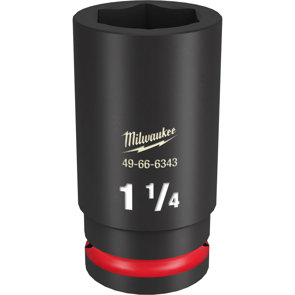 Milwaukee Shockwave 3/4" Drive 1-1/4" Deep 6 Point Impact Socket 49666343