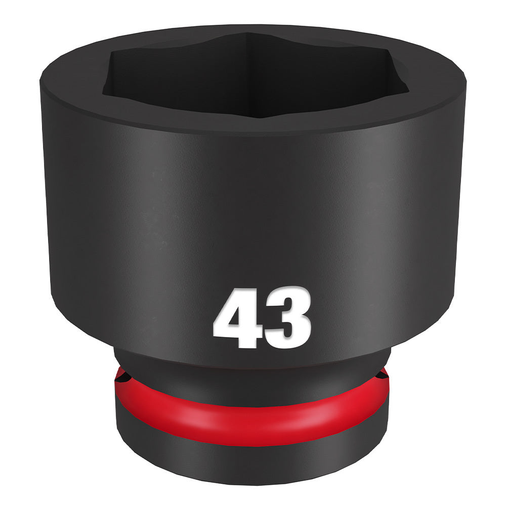 Milwaukee Shockwave 3/4" Drive 43mm Standard 6 Point Impact Socket 49666381