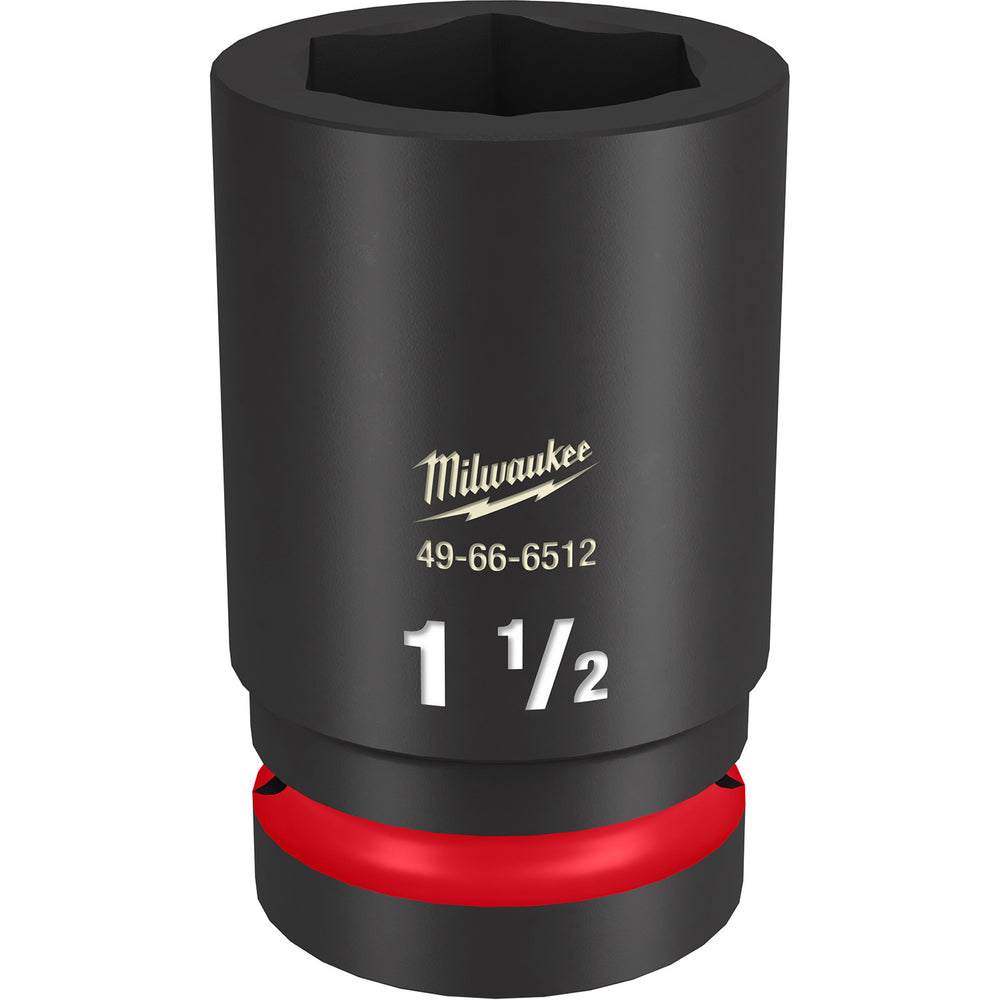 Milwaukee Shockwave 1" Drive 1-1/2" Deep 6 Point Impact Socket 49666512