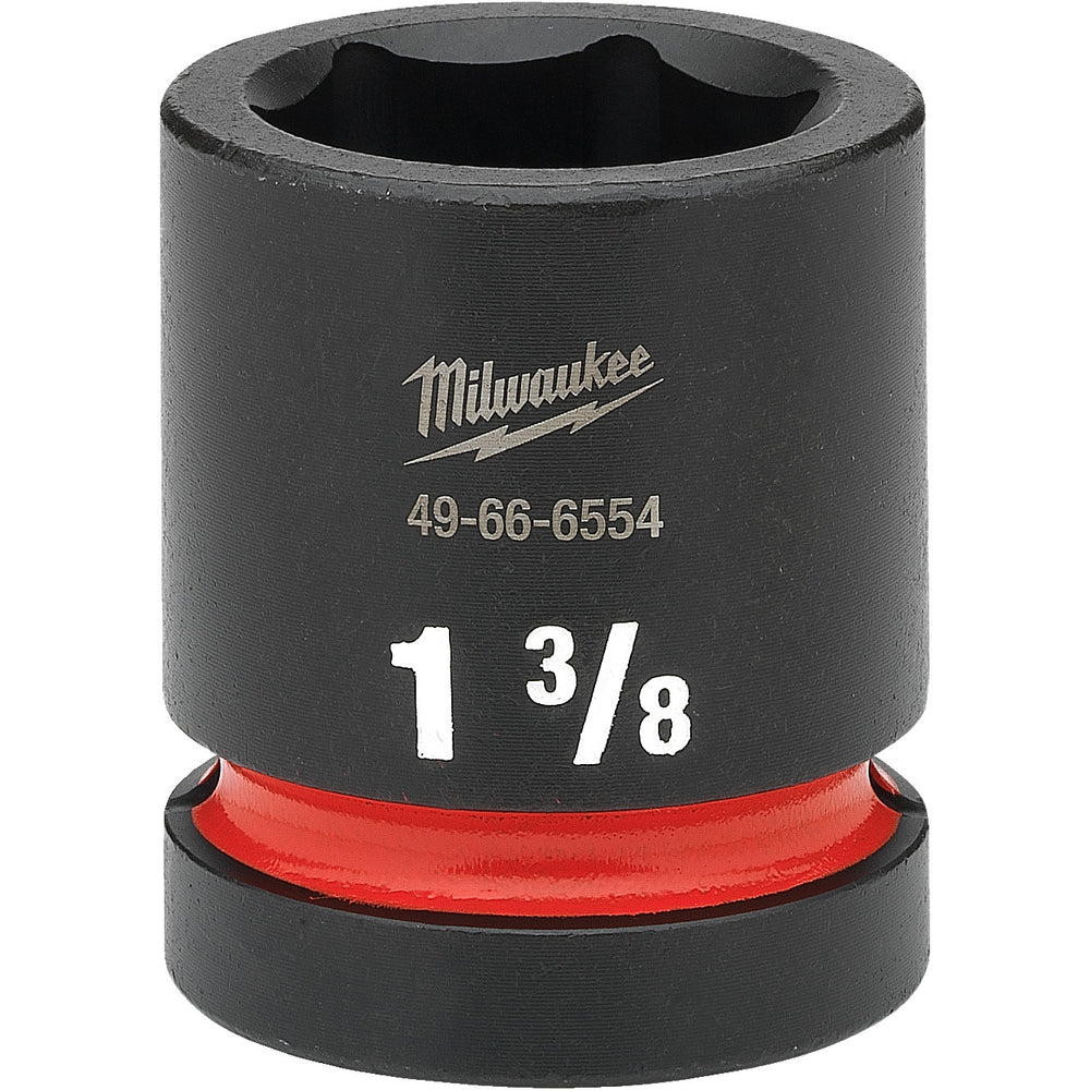 Milwaukee Shockwave 1" Drive 1-3/8" Standard 6 Point Impact Socket 49666554