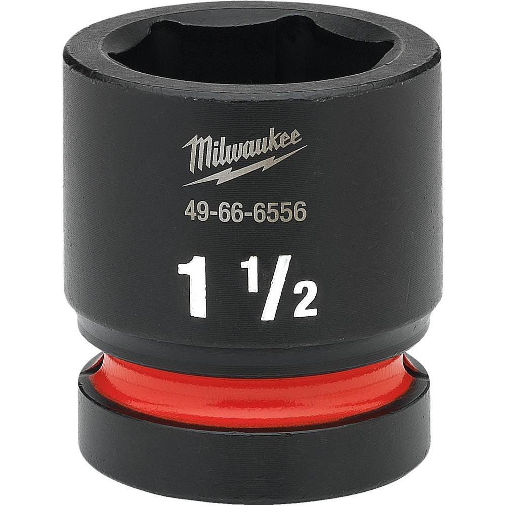 Milwaukee Shockwave 1" Drive 1-1/2" Standard 6 Point Impact Socket 49666556