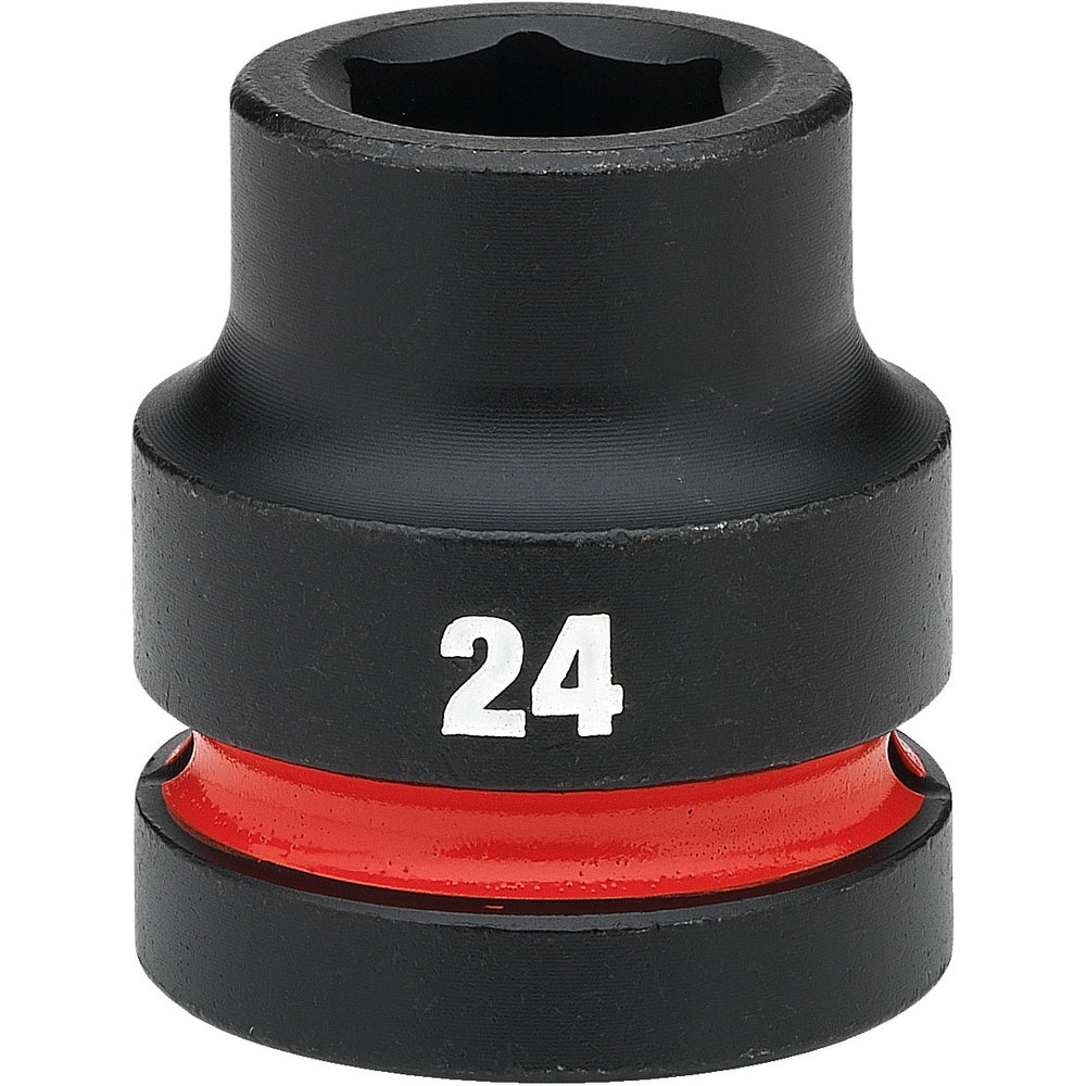 Milwaukee Shockwave 1" Drive 24mm Standard 6 Point Impact Socket 49666590