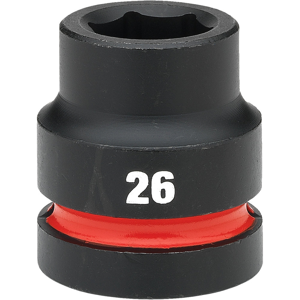 Milwaukee Shockwave 1" Drive 26mm Standard 6 Point Impact Socket 49666591