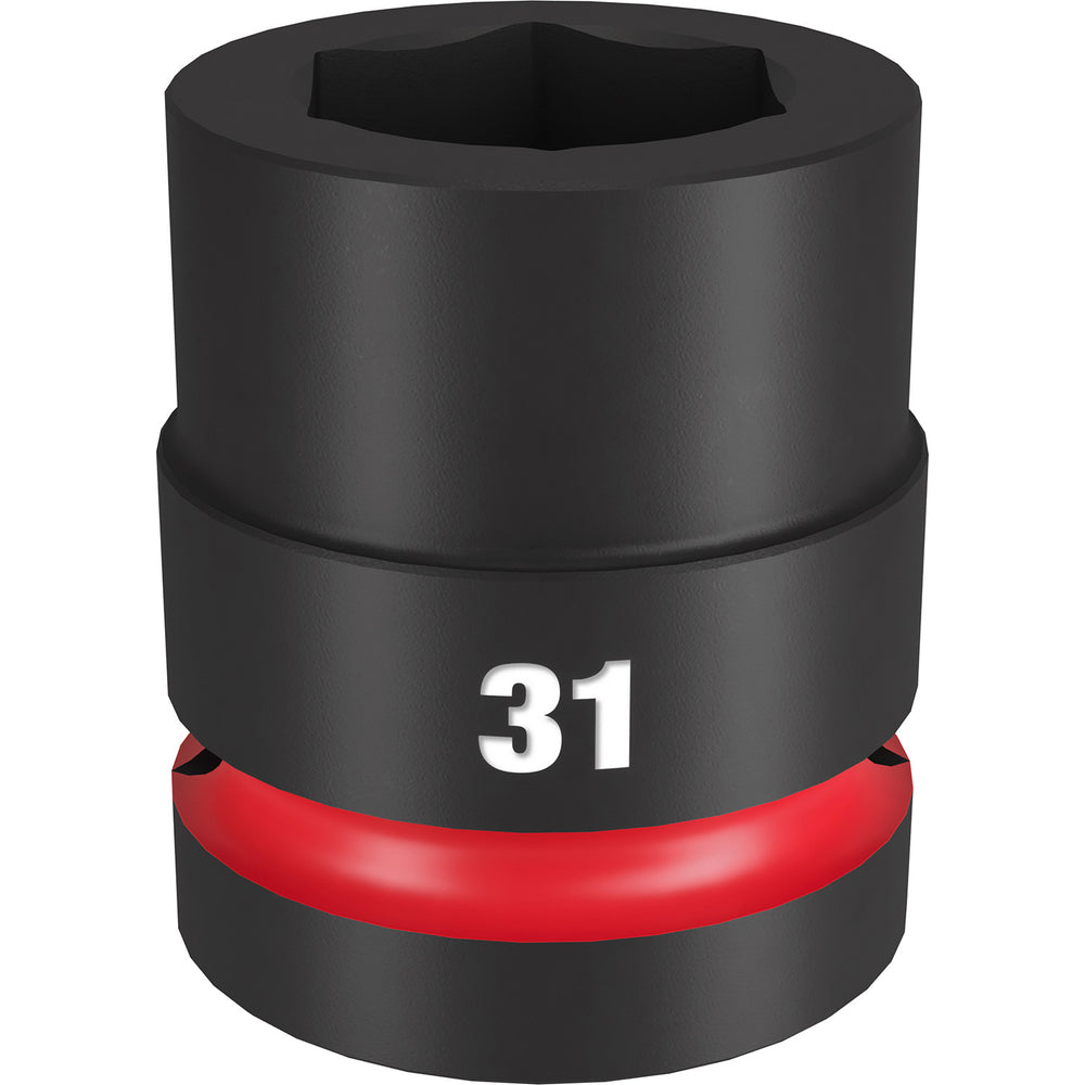 Milwaukee Shockwave 1" Drive 31mm Standard 6 Point Impact Socket 49666596