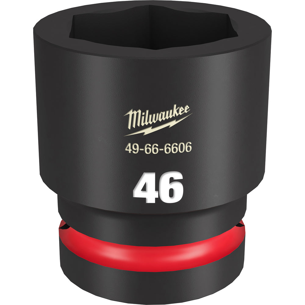 Milwaukee Shockwave 1" Drive 46mm Standard 6 Point Impact Socket 49666606
