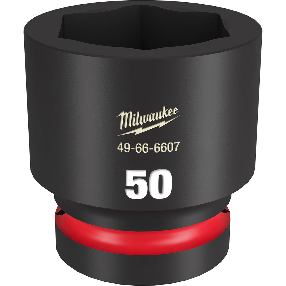 Milwaukee Shockwave 1" Drive 50mm Standard 6 Point Impact Socket 49666607
