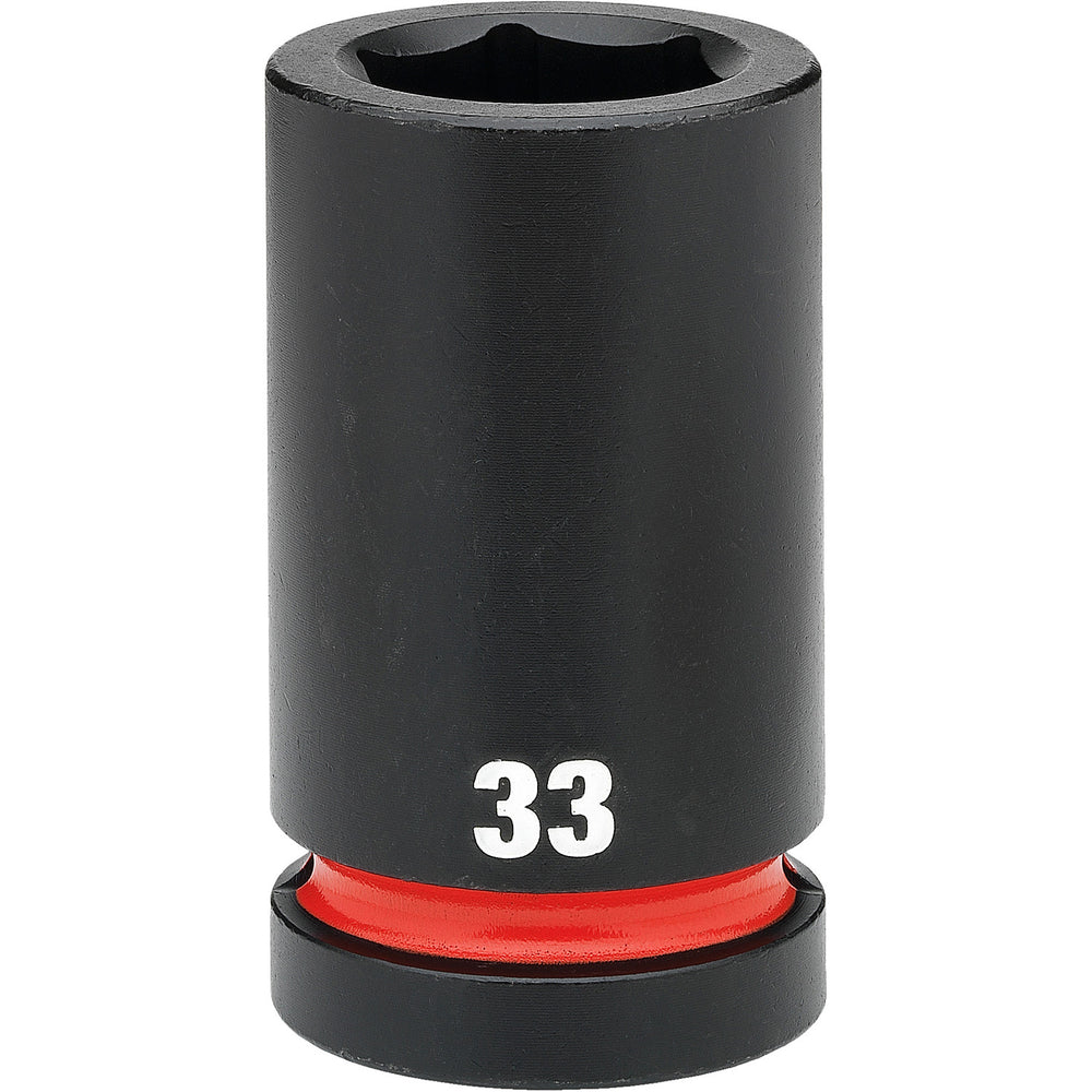 Milwaukee Shockwave 1" Drive 33mm Deep 6 Point Impact Socket 49666627