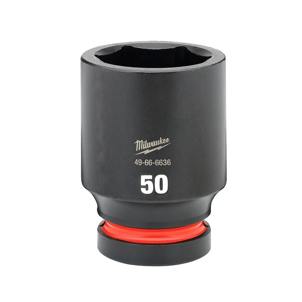 Milwaukee Shockwave 1" Drive 50mm Deep 6 Point Impact Socket 49666636
