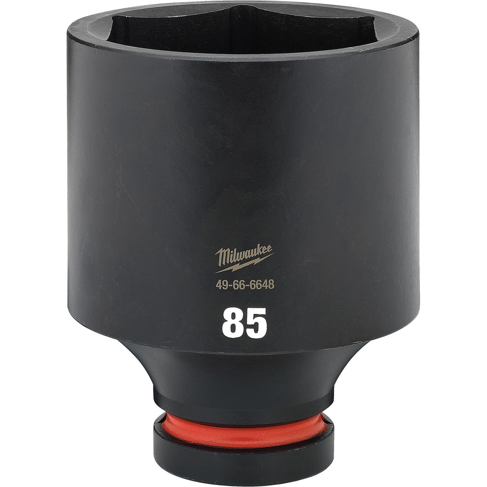 Milwaukee Shockwave 1" Drive 85mm Deep 6 Point Impact Socket 49666648