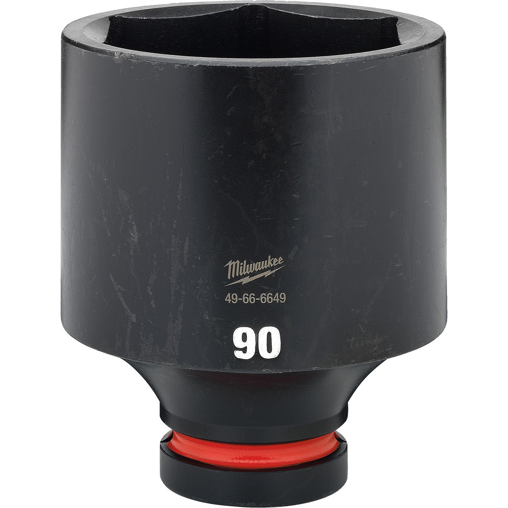 Milwaukee Shockwave 1" Drive 90mm Deep 6 Point Impact Socket 49666649