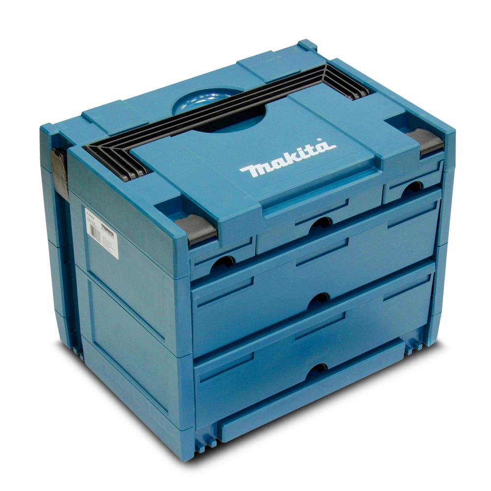 Makita Makpac 4 - 5 Draw Bit Box Storage Case P-84349