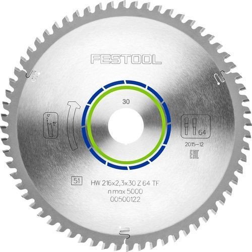 Festool Special Saw Blade 216mm x 2.3 x 30mm 64 tooth (TF64)