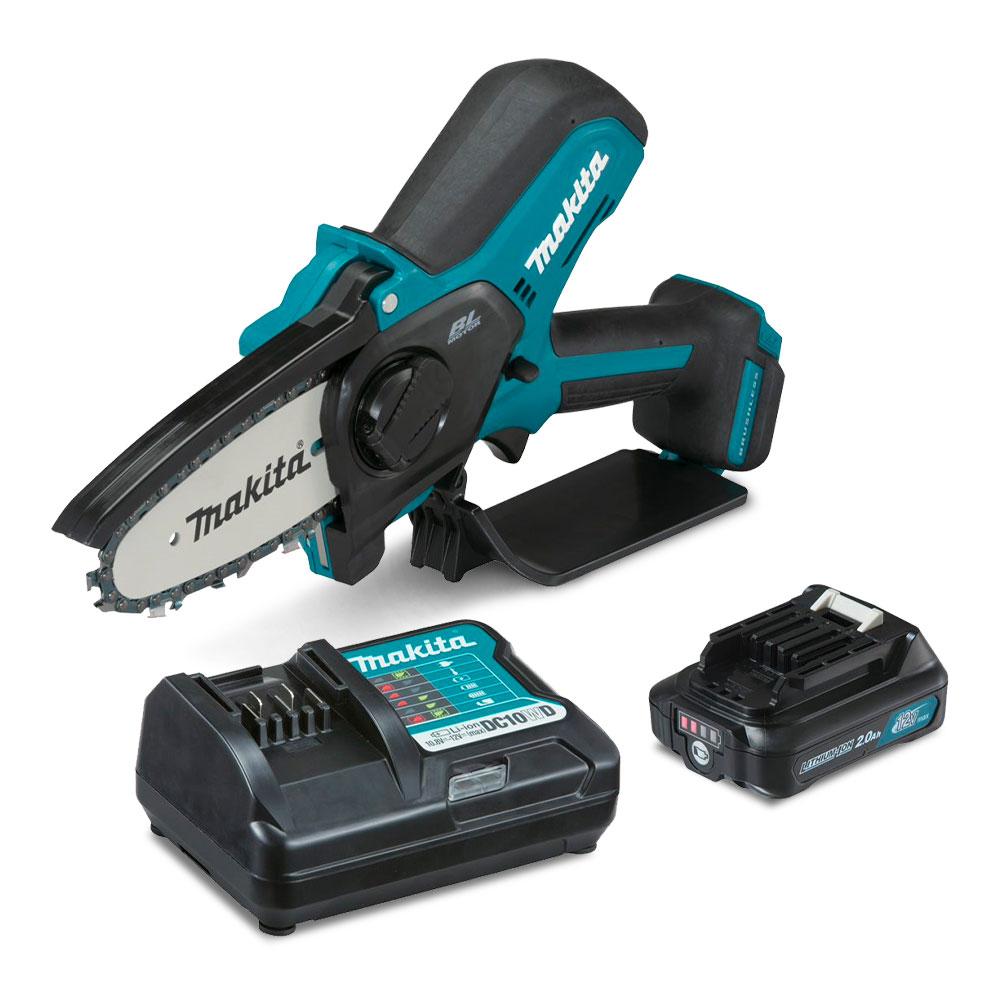 Makita UC100DWA 12V Max 2.0Ah Li-ion Cordless Brushless 100mm (4") Pruning Saw Combo Kit