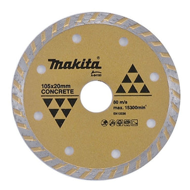 MAKITA 115mm x 22.23 DIAMOND BLADE TURBO RIM - STANDARD A-84143