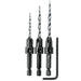 MAKITA DRILL & COUNTERSINK BIT SET  (3PC) A-99661
