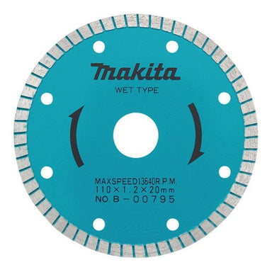 MAKITA 110mm DIAMOND BLADE TURBO RIM - ELITE B-00795