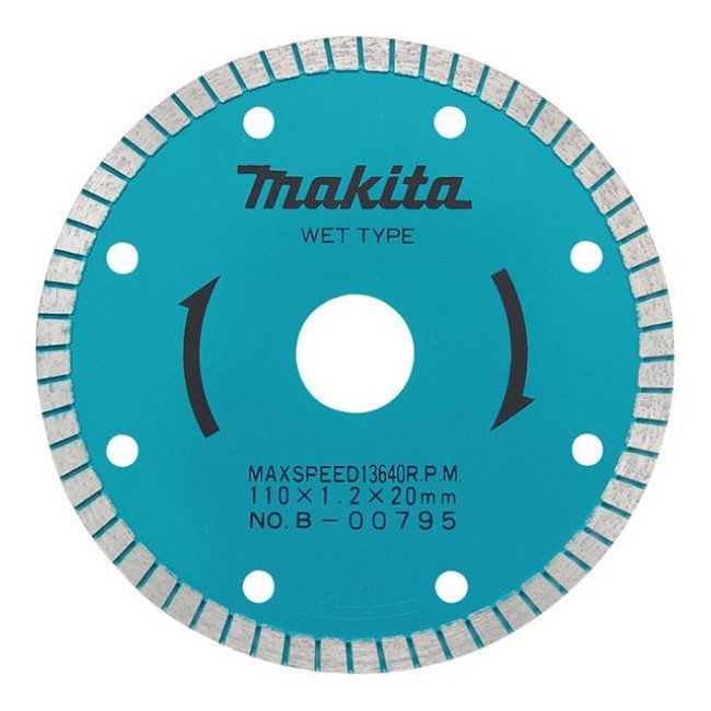 MAKITA 110mm DIAMOND BLADE TURBO RIM - ELITE B-00795