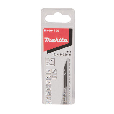MAKITA RECIPRO BLADE BI-METAL 152mm - 6-11TPI - (2PK) - UNIVERSAL / MULTI MATERIAL B-05044-25