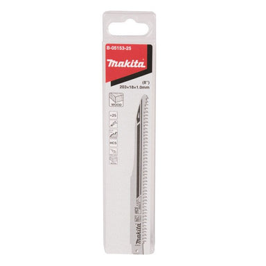 MAKITA RECIPRO BLADE HCS 205mm - 6-10TPI - SUPER EXPRESS - (25PK) - WOOD B-05153-25