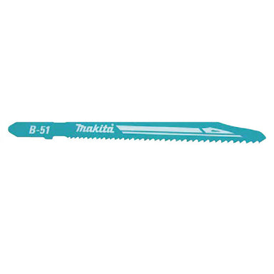 MAKITA JIGSAW BLADE B-51 - BAYONET TYPE - (5PK)- HCS 9.8-18.1tpi / Fast Clean cut / Metal 1-8mm / S/Steel 1-3mm B-06476