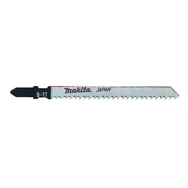 MAKITA JIGSAW BLADE B-11 - BAYONET TYPE - (25PK) - HCS 9tpi / Fine cut / Wood & Laminate 3-60mm A-85634-25