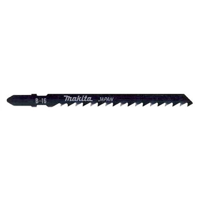 MAKITA JIGSAW BLADE B-16 - BAYONET TYPE - (100PCS) - HCS 6tpi / Fast Rough cut / Wood 5-65mm B-07711