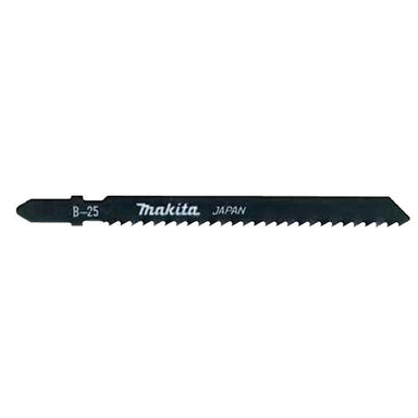 MAKITA JIGSAW BLADE B-25 - BAYONET TYPE - (2PK) - HSS 9tpi / Rough cut / Wood 3-60mm / Alu & Metal 3-6mm B-01345