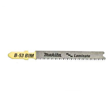 MAKITA JIGSAW BLADE B-53 - BAYONET TYPE - (5PK)- Bi-M 14tpi / Fine cut / Laminate 1.5-15mm B-10970