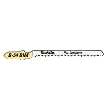 MAKITA JIGSAW BLADE B-54 - BAYONET TYPE - (5PK)- Bi-M 18tpi / Fine Scroll cut / Laminate 1.5-15mm B-10986