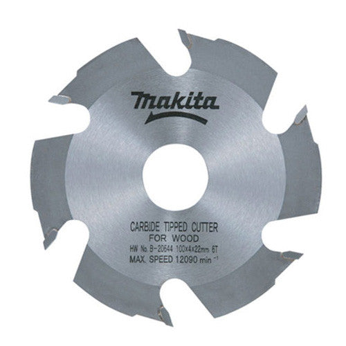 MAKITA 100mm x 4mm KERF x 22.23mm BORE x 6T TCT - BISCUIT CUTTER BLADE  B-20644