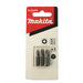 MAKITA PZ1/2/3 x 25mm SCREWDRIVER BIT (3PK) B-24555