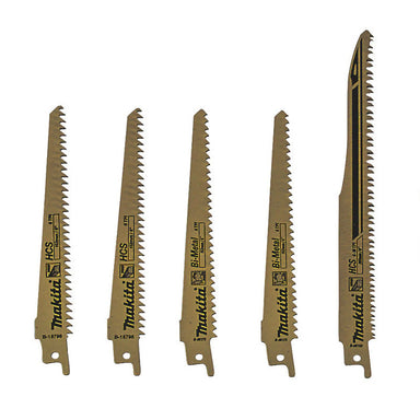 MAKITA RECIPRO BLADE WOOD COMBINATION SET - (6PC) / TUBE B-44432