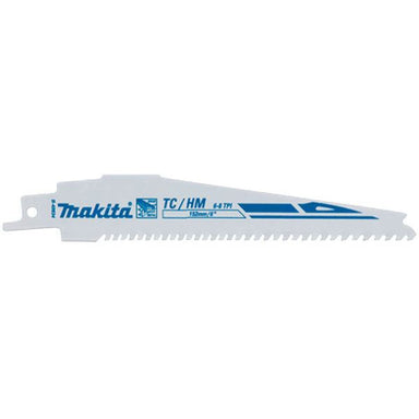 MAKITA RECIPRO BLADE TCT 152mm 6-8TPI - (1PC) - FOR WOOD / NAILS / METAL 5-100mm B-49834