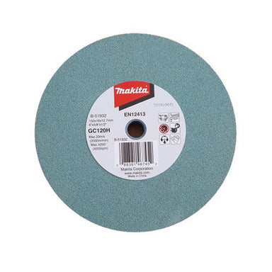 MAKITA 150mm x 16 x 12.7mm BENCH GRINDING WHEEL SILICON CARBIDE GC120HV02 B-51932