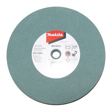 MAKITA 205mm x 19 x 15.88mm BENCH GRINDING WHEEL SILICON CARBIDE GC120HV02 B-51976