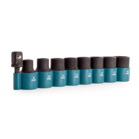 MAKITA (9PC) METRIC IMPACT SOCKET SET - 1/2 DRIVE B-54645