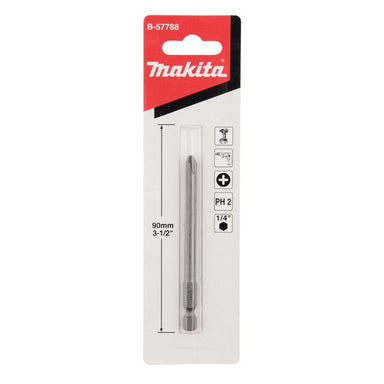 MAKITA PH2 x 90mm S/DRIVER BIT LONG TYPE (3PK) B-57788