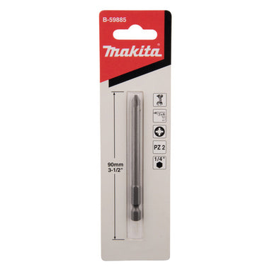 MAKITA PZ2 x 90mm S/DRIVER BIT LONG TYPE (3PK) B-59885