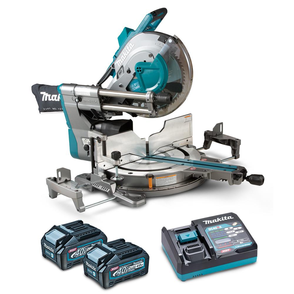 Makita LS003GM201 Makita LS003GZ 40V Max Li-ion XGT Cordless Brushless 305mm (12”) Slide Compound Saw Combo Kit