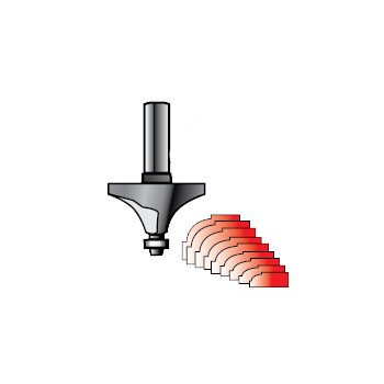 MAKITA 1/2" BEADING TCT BIT - 1/4" SHAFT D-02353