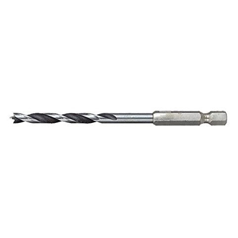 MAKITA BRAD POINT WOOD DRILL BIT 3mm x 80mm - 1/4" HEX DRIVE - STANDARD D-15861