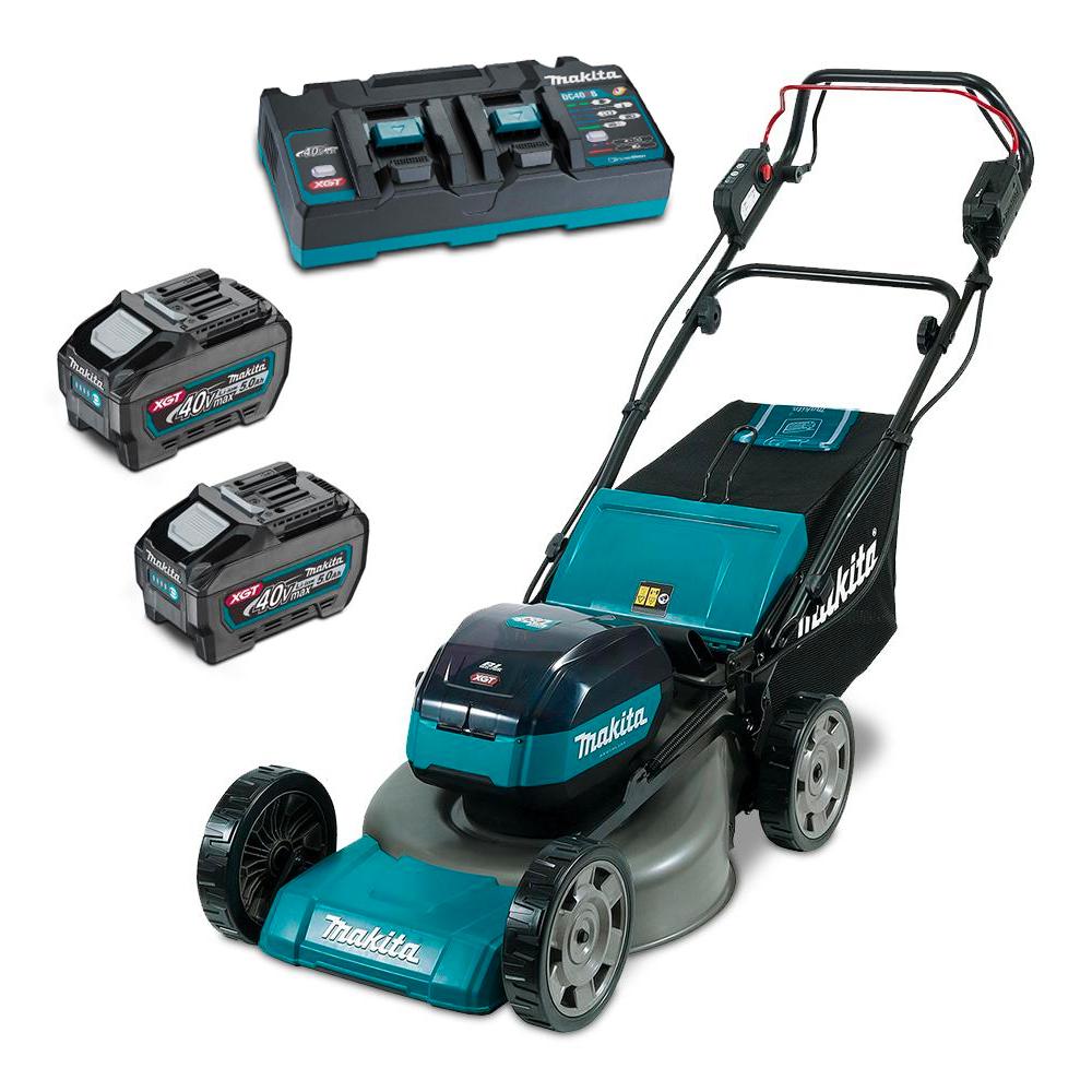 Makita LM002GT203 40V Max 5.0Ah Li-ion Brushless Cordless 534mm (21’’) Lawn Mower Combo Kit