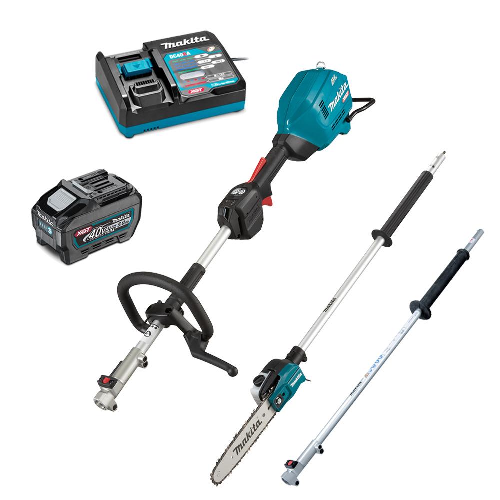 Makita UX01GT102-B  40V 5.0Ah Li-ion XGT Max Cordless Brushless Multi-Function Powerhead Combo Kit with Attachments