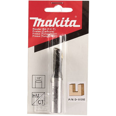 MAKITA 3/8" STRAIGHT TCT BIT SINGLE FLUTE - 1/2" SHAFT D-01292