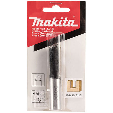 MAKITA 1/2" STRAIGHT TCT BIT SINGLE FLUTE / 1-1/4" WORKING LENGTH - 1/2" SHAFT D-01301