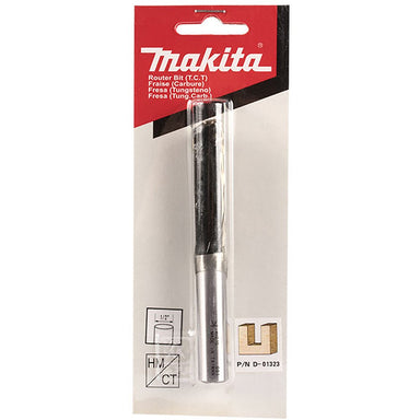 MAKITA 1/2" STRAIGHT TCT BIT SINGLE FLUTE / 2" WORKING LENGTH - 1/2" SHAFT D-01323