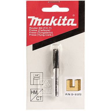 MAKITA 1/4" STRAIGHT TCT BIT / WORKING LENGTH 15.9mm - 1/4" SHAFT D-01373