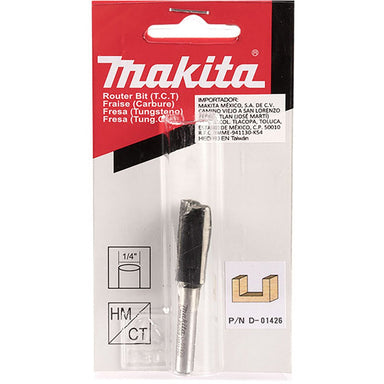 MAKITA 1/2" STRAIGHT TCT BIT - 1/4" SHAFT D-01426